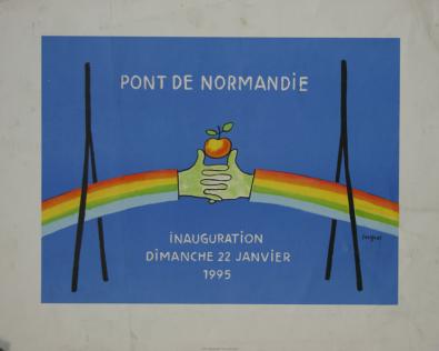  Affiche Ancienne Originale Pont de Normandie Par Savignac - 12947580371414.jpg