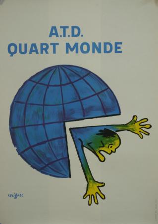  Affiche Ancienne Originale ATD Quart monde Par Savignac - 1294758056793.jpg