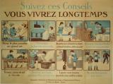  Affiche Ancienne Originale Suivez ces conseils, vous vivrez longtemps - 12391233251626.jpg