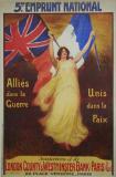  Affiche Ancienne Originale Alliés dans la guerre, unis dans la paix - 12391766671361.jpg