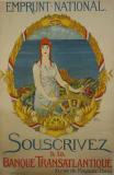 Affiche Ancienne Originale Emprunt national, banque transatlantique - 12925011471477.jpg