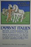 Affiche Ancienne Originale Emprunt Italien, du canon à la charrue - 13496889751699.jpg