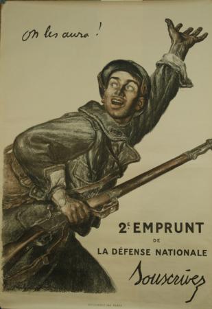  Affiche Ancienne Originale 2è Emprunt de la Défense Nationale Par Abel Faivre - 12391216911245.jpg