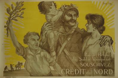  Affiche Ancienne Originale Pour le retour du soldat vainqueur Par Jacques Carlu - 1239124317635.jpg
