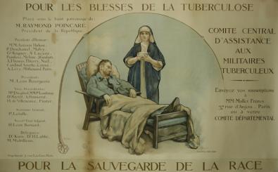  Affiche Ancienne Originale Les blessés de la Tuberculose Par Roll - 1239124494954.jpg