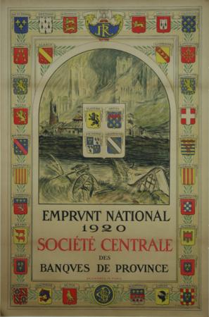  Affiche Ancienne Originale Société des banques de Province Par Wielhorski - 1239124527294.jpg