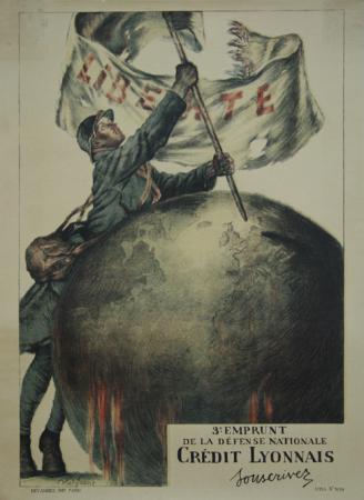  Affiche Ancienne Originale 3ème emprunt de la défense nationale Par Abel Faivre - 1239124569861.jpg