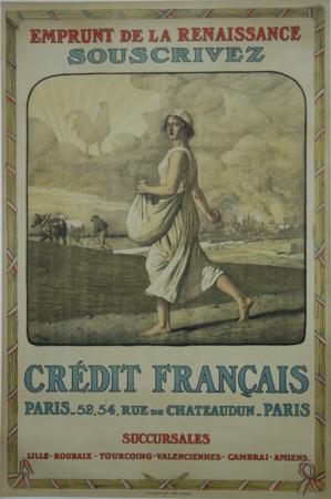  Affiche Ancienne Originale Crédit français emprunt de la Renaissance Par L. Jonas - 1239176477962.jpg