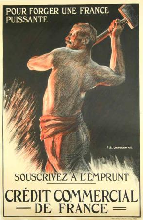  Affiche Ancienne Originale Pour forger une France puissante Par D. B. Chavannaz - 12391768491702.jpg