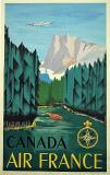  Affiche Ancienne Originale Air France Canada - 14343568731596.jpg