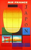  Affiche Ancienne Originale Air France Japon - 1434357857526.jpg