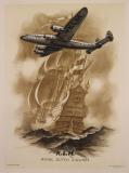  Affiche Ancienne Originale K.L.M. Royal Dutch Airlines - 14343579431055.jpg