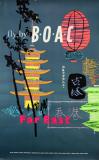  Affiche Ancienne Originale Fly by BOAC, Far East - 1434358473859.jpg