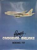  Affiche Ancienne Originale Cameroon Airlines, Boeing 737 - 1434358715799.jpg