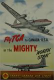Affiche Ancienne Originale Fly TGA to Canada- USA in the North Star - 1434359848173.jpg