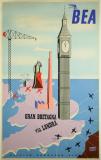  Affiche Ancienne Originale BEA - Gran Bretagna via Londra - 1434360101101.jpg