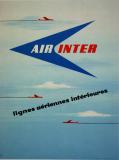 Affiche Ancienne Originale Air Inter - Lignes aeriennes interieures - 14343608031894.jpg