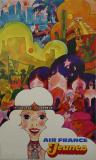 Affiche Ancienne Originale Air France - Jeunes - 14343647481082.jpg