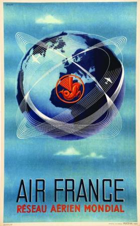  Affiche Ancienne Originale KLM, Anywhere in the world Par Anonyme - 1434357221746.jpg