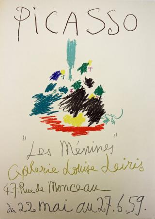  Affiche Ancienne Originale Les Ménines - Galerie Louise Leiris Paris Par Pablo Picasso - 1197129234548.jpg