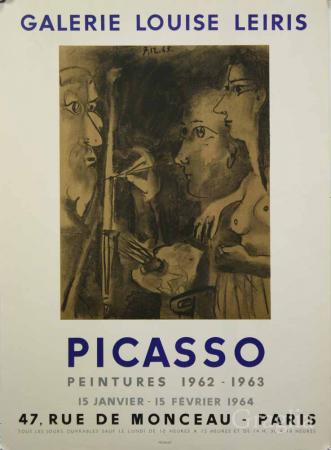  Affiche Ancienne Originale Peintures 1962-193, Galerie Louise Leiris Paris Par Picasso - 13497071331708.jpg