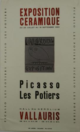  Affiche Ancienne Originale Picasso, Les Potiers, Vallauris Par Picasso - 14843299341359.jpg